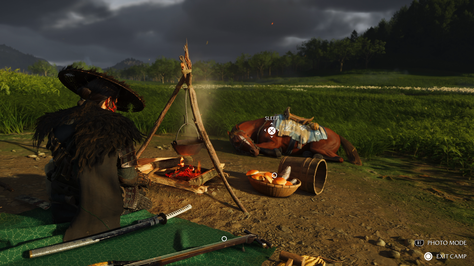ghost-of-yotei-campsite