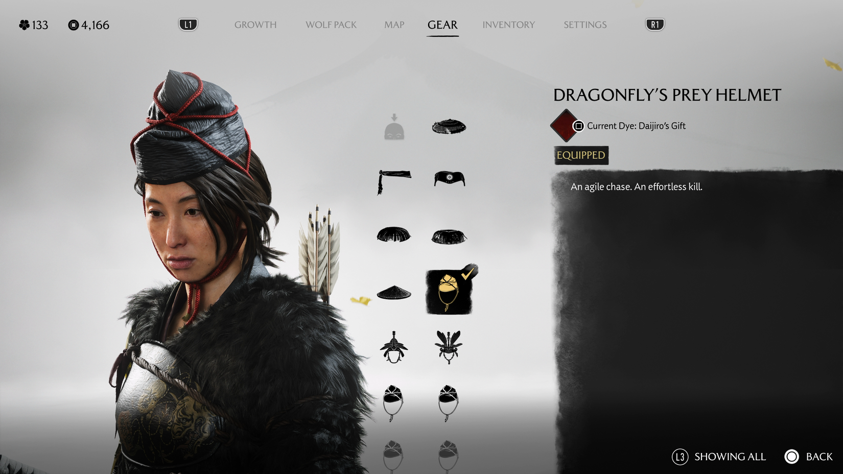 ghost-of-yotei-hats-07-dragonflys-prey-helmet