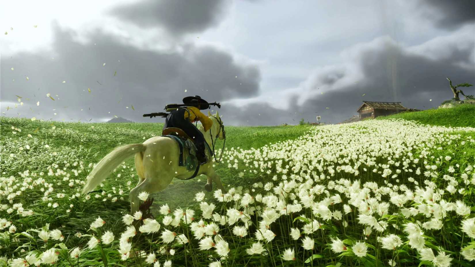 ghost of yotei horse running away bug