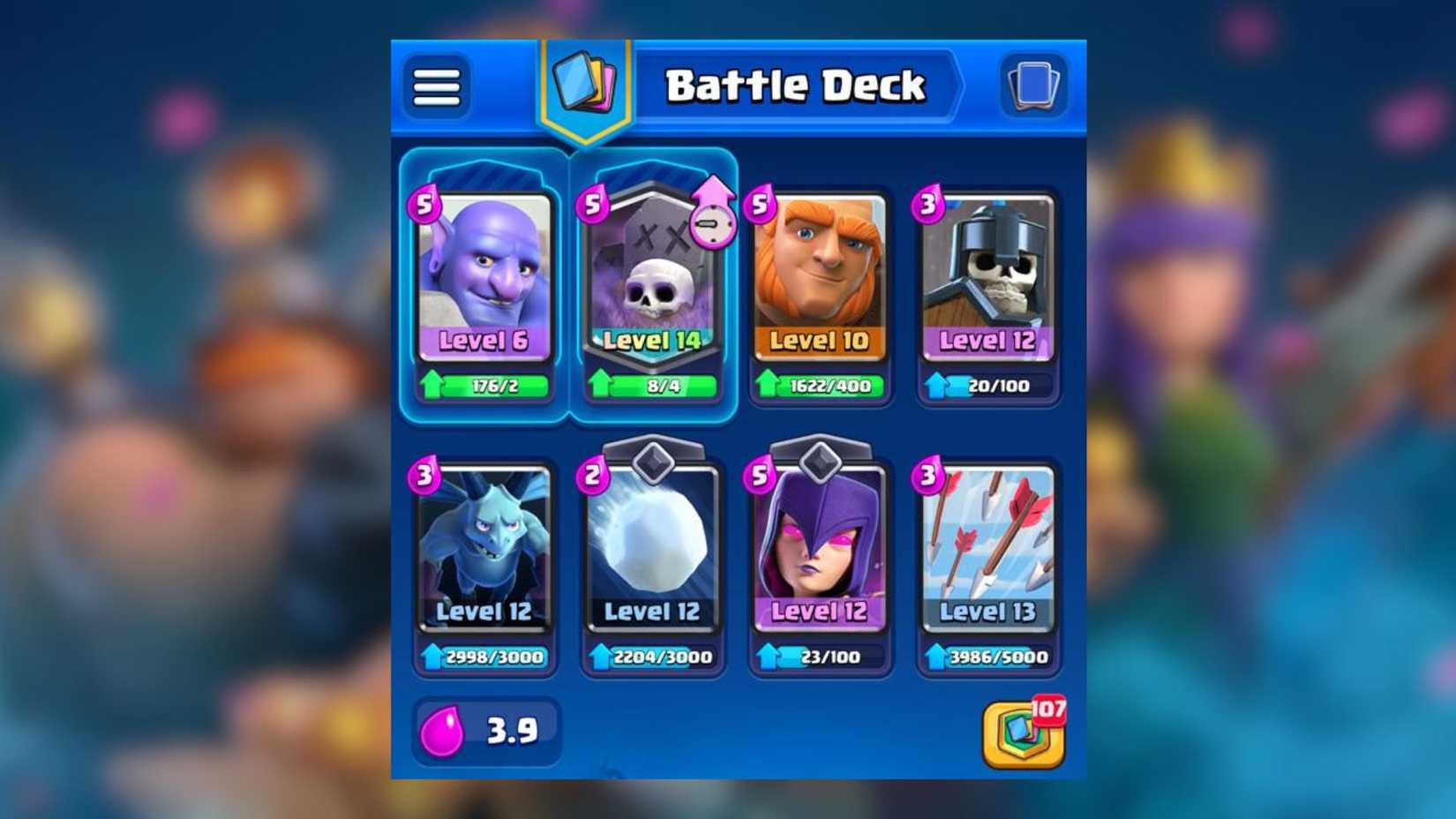 giant graveyard deck for arena 12 clash royale