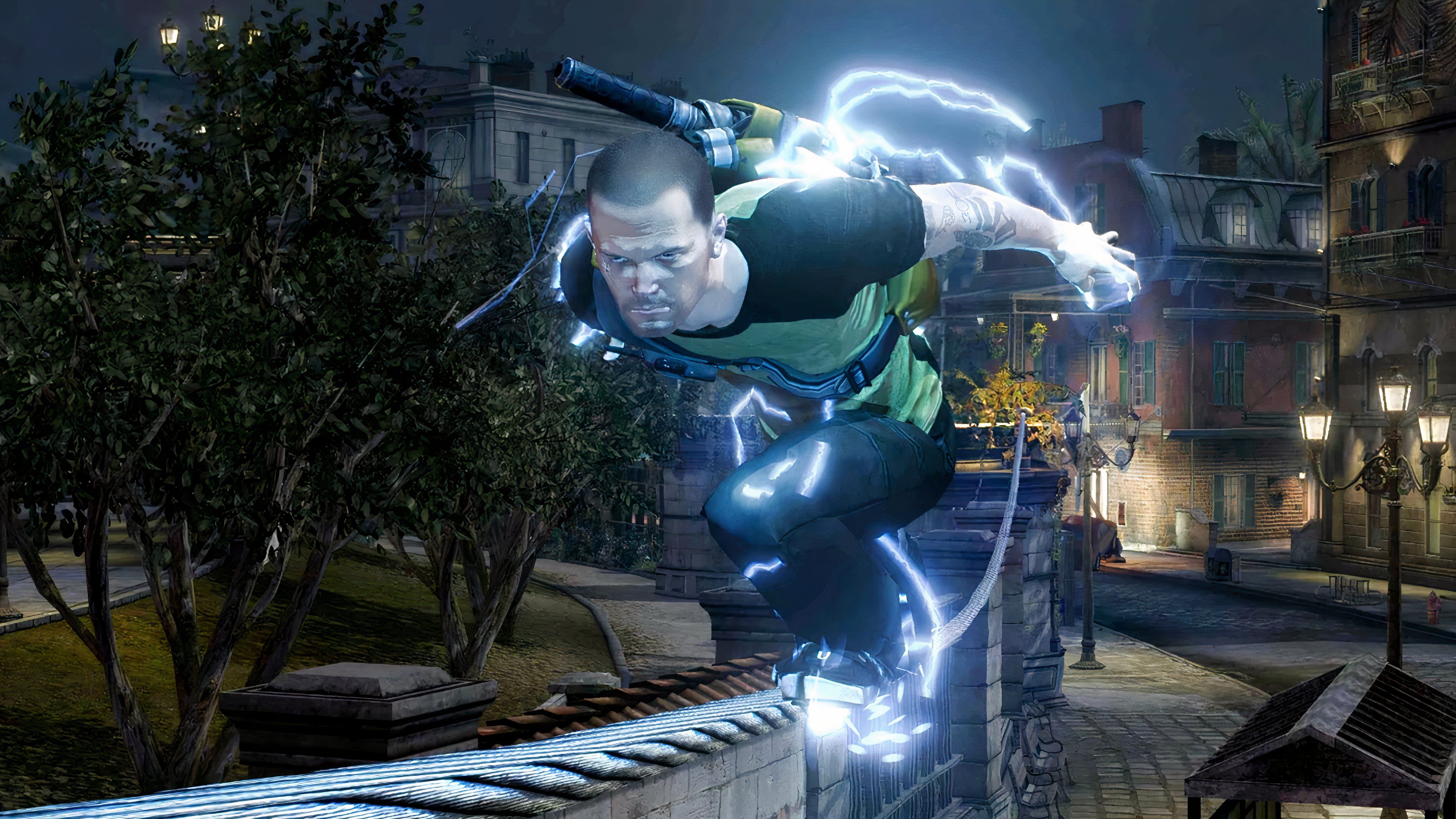 Gliding on a rail inFAMOUS 2