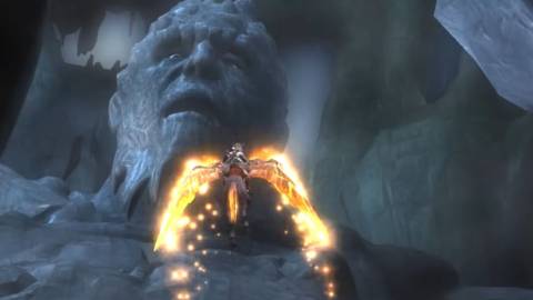 god of war 2 kratos on pegasus