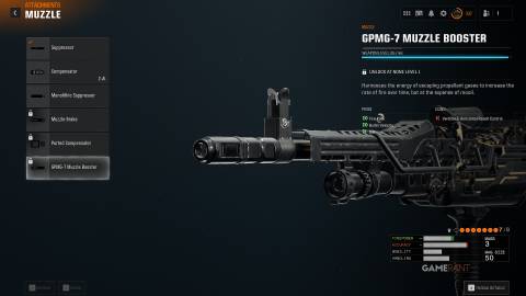 GPMG-7 LMG Muzzle Booster Attachment in Black Ops 6