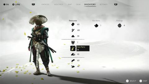 gun parts in ghost of yotei