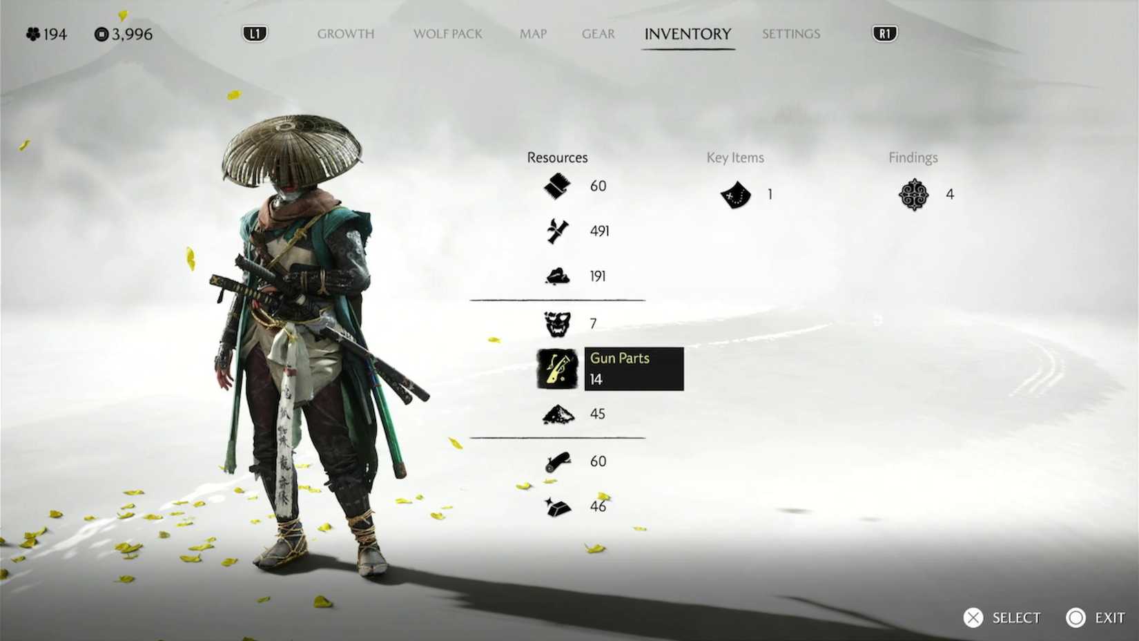 gun parts in ghost of yotei