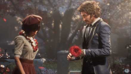 Gustave gives Sophie a flower in Clair Obscur Expedition 33