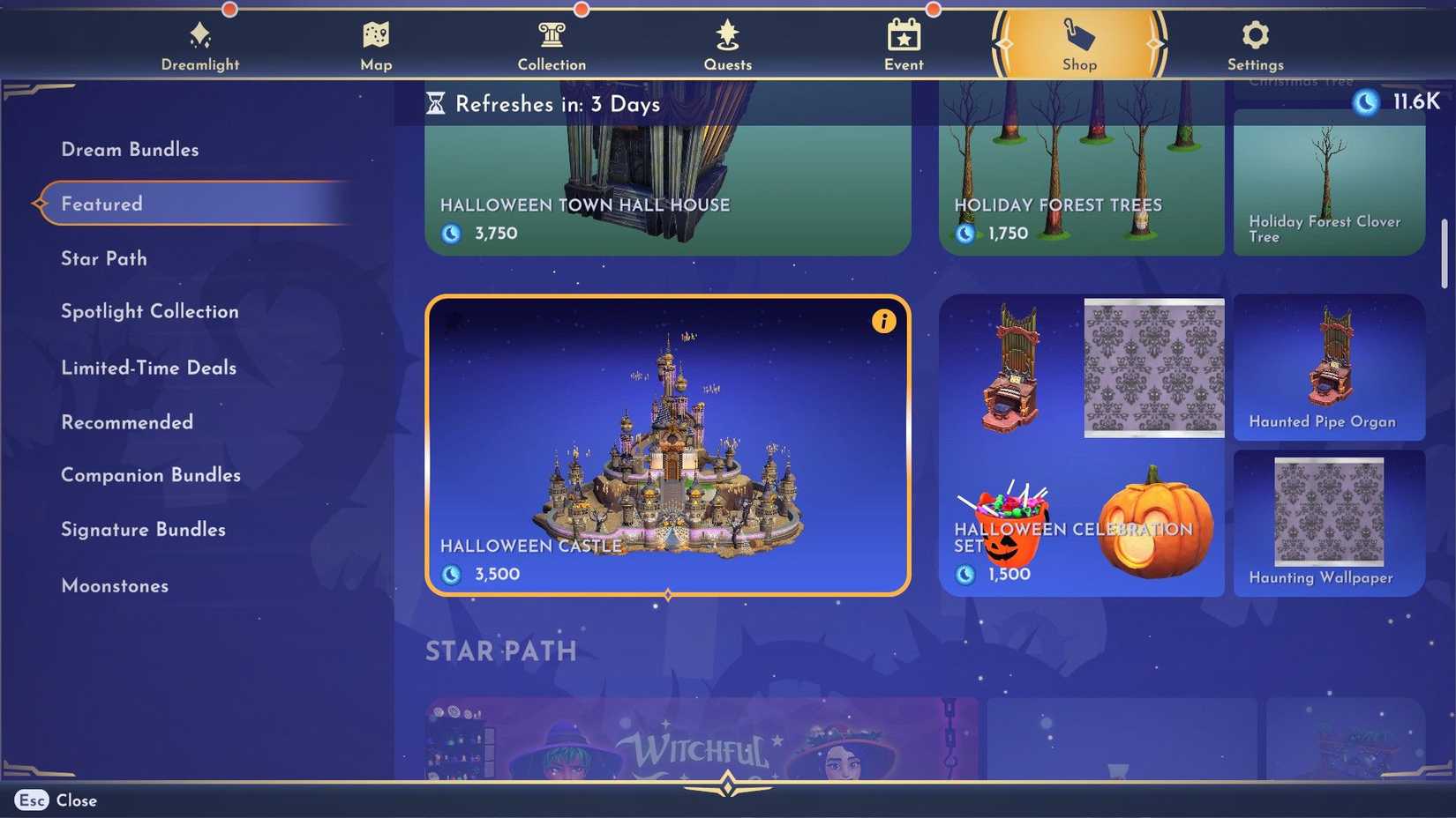 halloween dream castle ddv