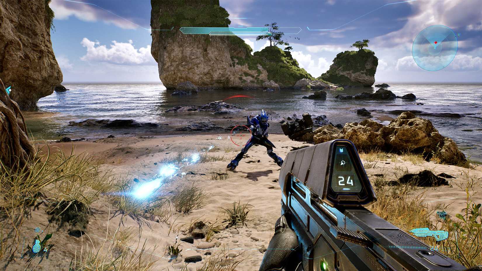 Halo Campaign Evolved Silent Cartographer First-Person Gameplay