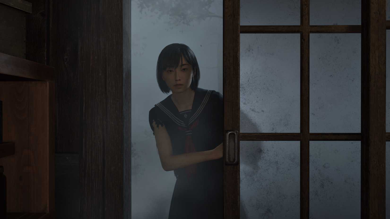 Hinako opens a door in Silent Hill b