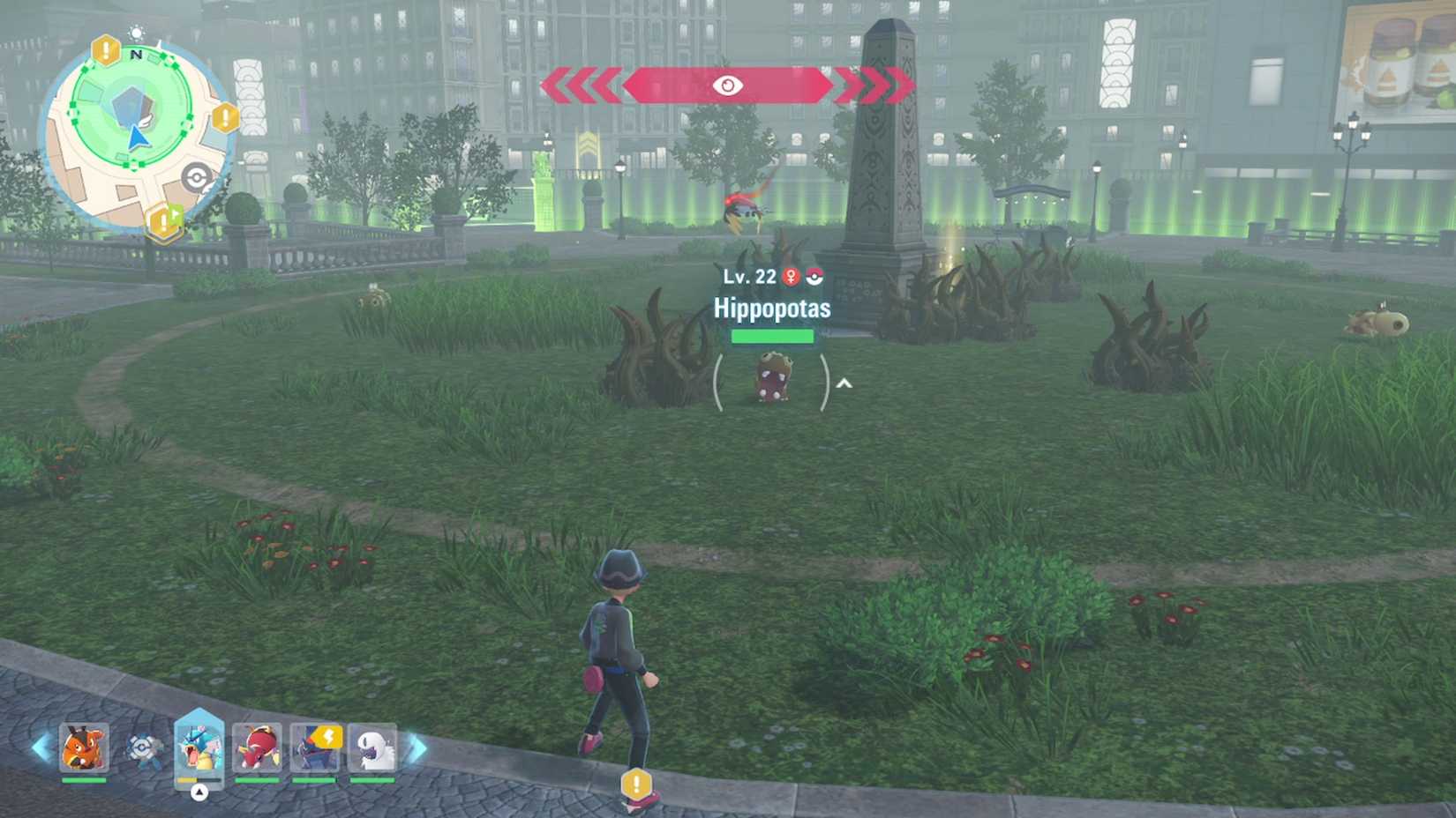 hippopotas in wild zone 7 in pokemon legends za