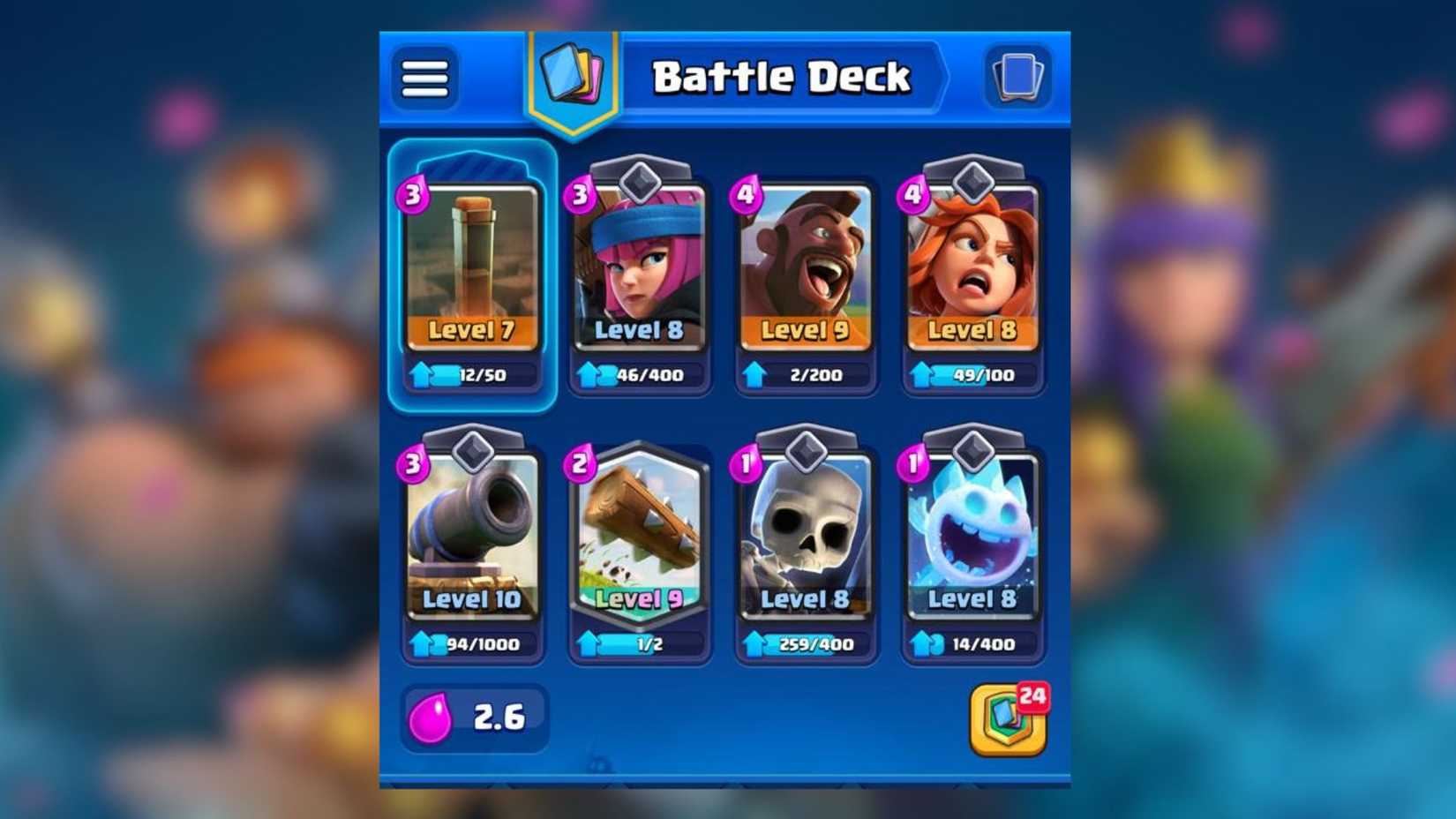 hog eq deck for arena 12 clash royale