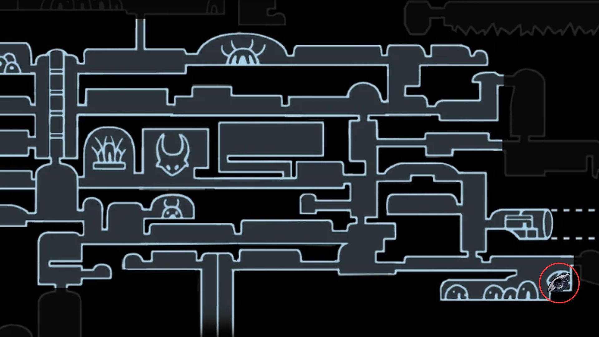 hollow knight forgotten crossroads salubra merchant location map