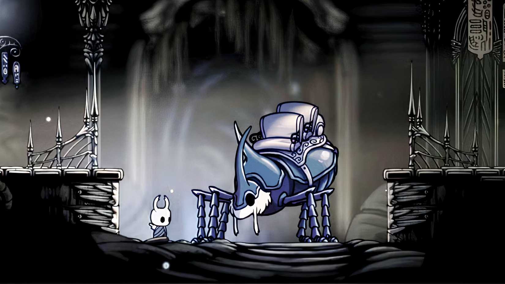 Estação de Stag em Hollow Knight, um ponto de viagem rápida no jogo.