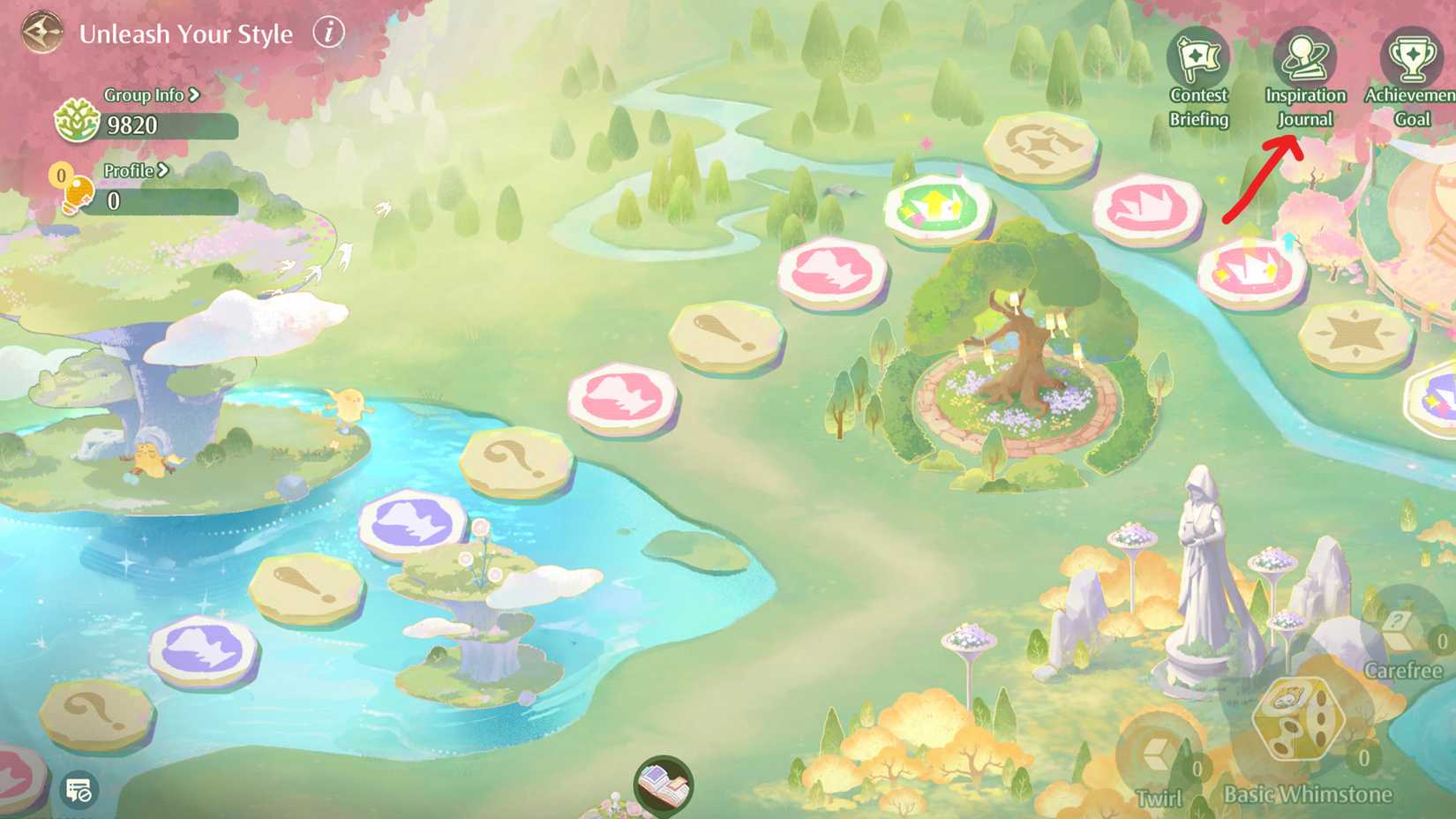 how to find where are the gifties challenge 1.11 in infinity nikki