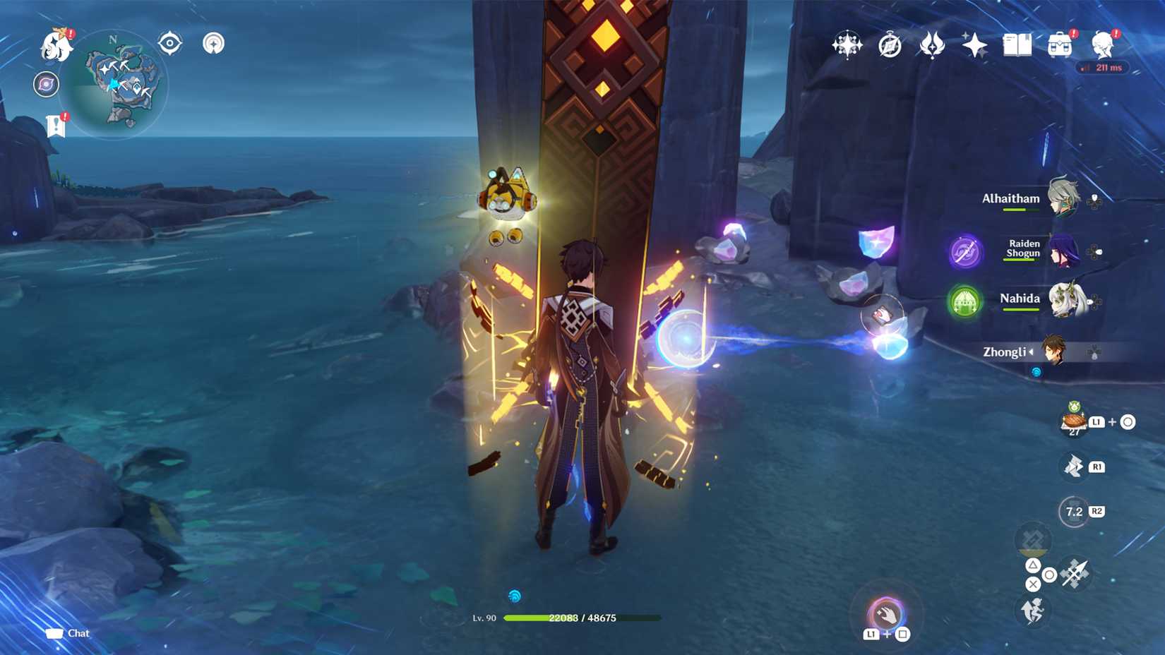 how to get Rainbowdrop Crystal through geo character in genshin impact