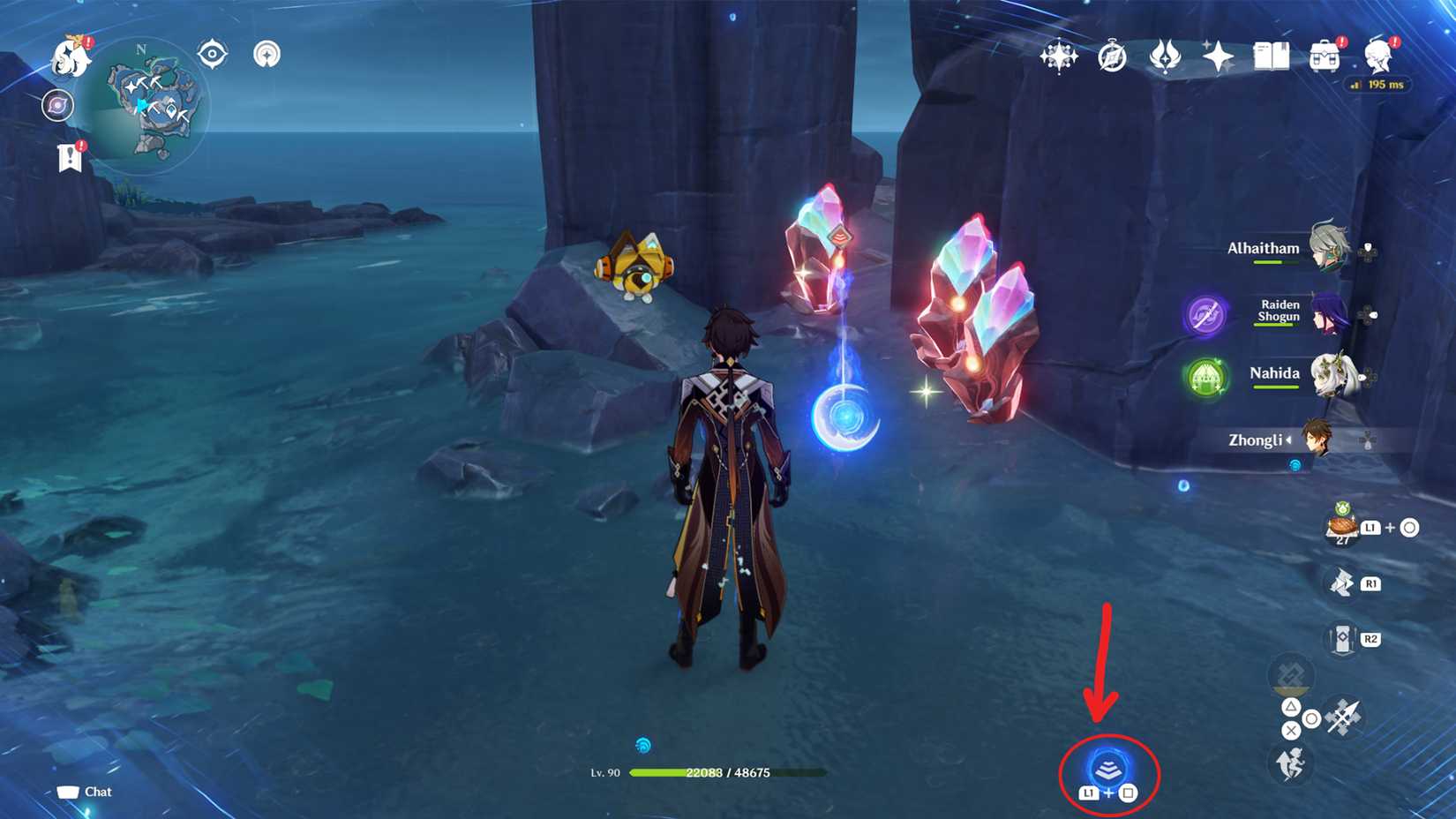 how to get Rainbowdrop Crystal through skill in genshin impact