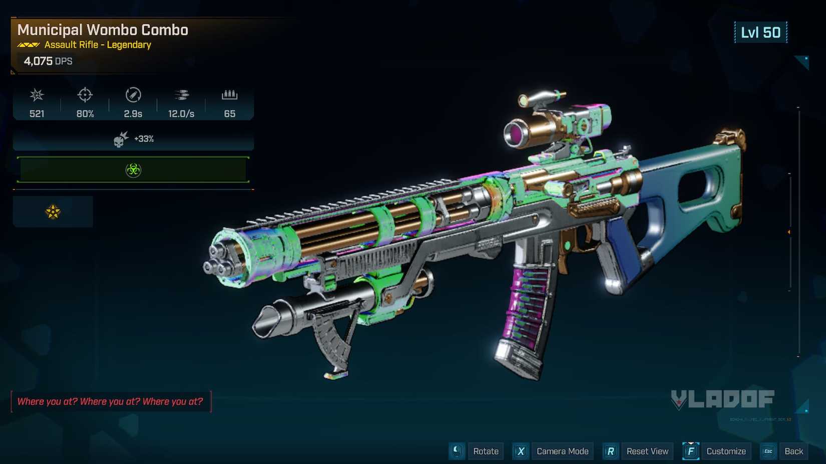 BL4 PHOSPEN WOMBO Combo Screen Statistics