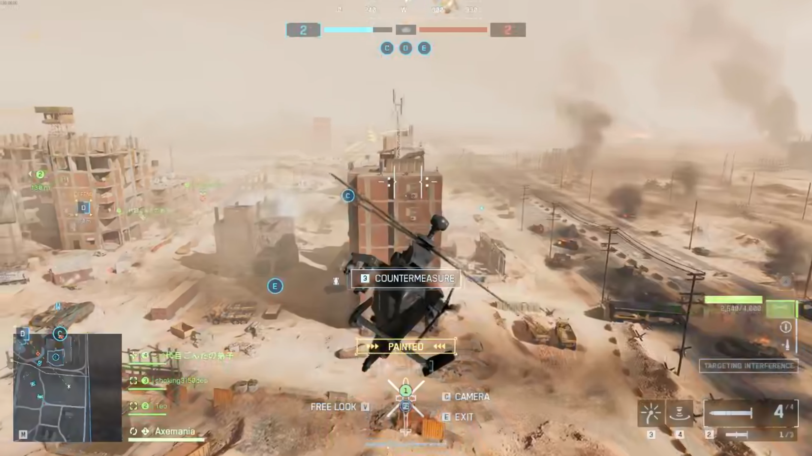 BF6 Attack Helicopter Painted Warning