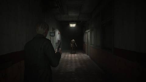 James encounters a nurse at the hospital - Silent Hill 2
