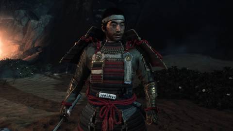 Jin wearing armor in Ghost of Tsushima