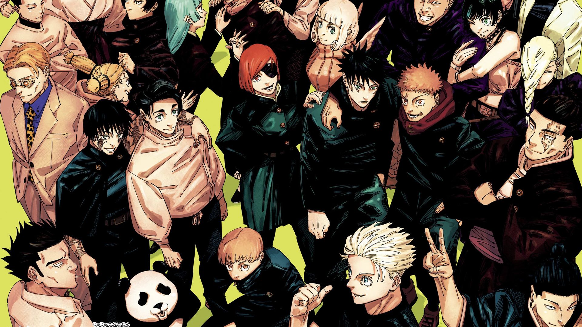 jujutsu kaisen characters cover