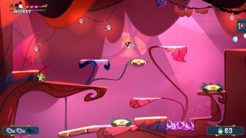 Jumping as Mickey in Disney Illusion Island