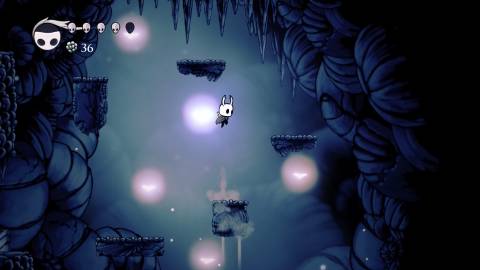 Jumping in Hollow Knight