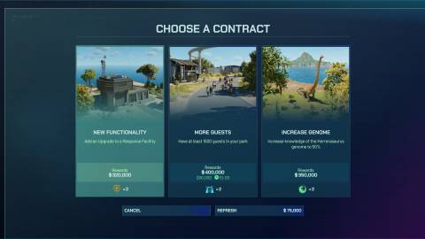 Jurassic World Evolution 3 Contracts