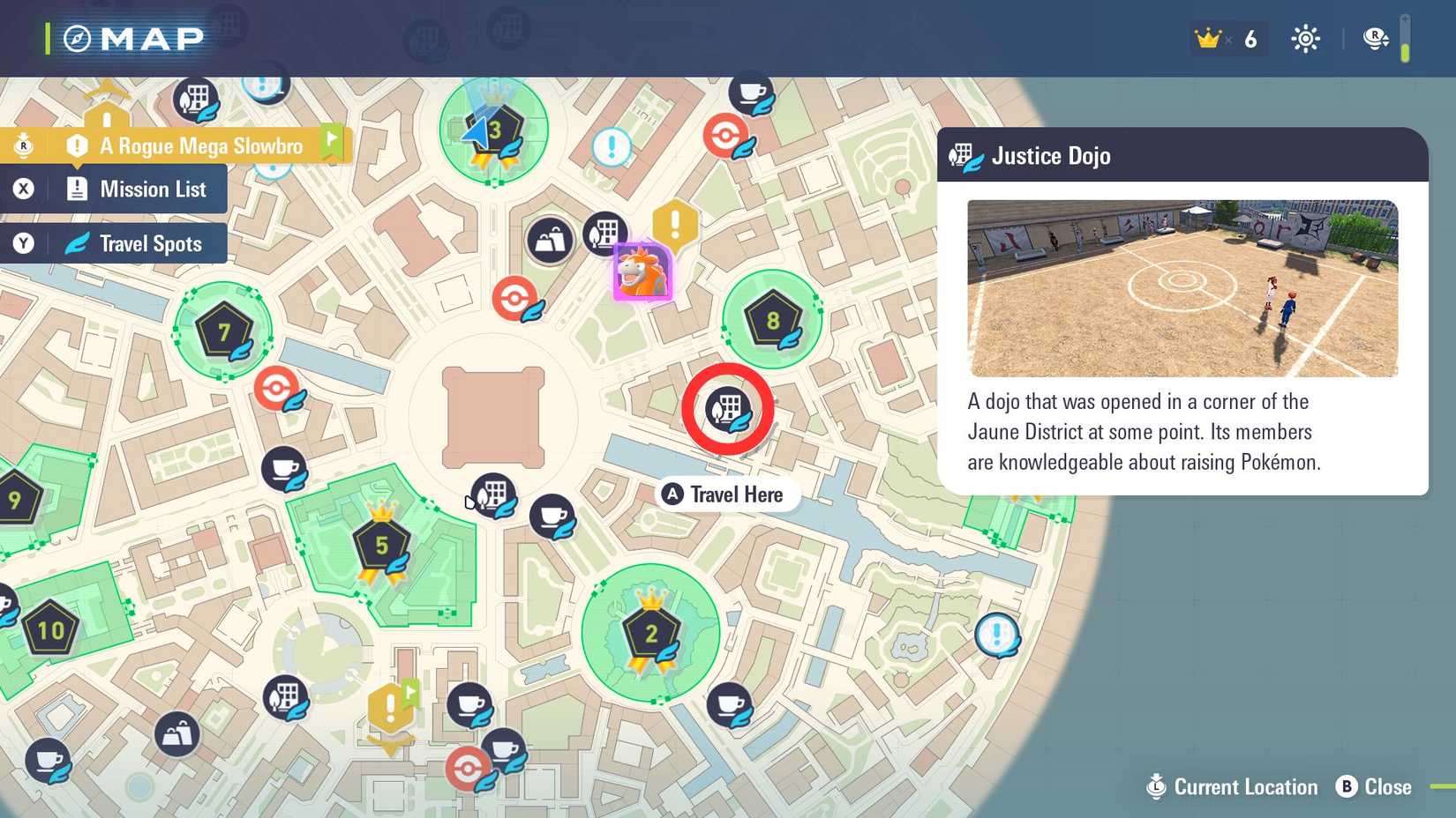 justice dojo location in pokemon legends za