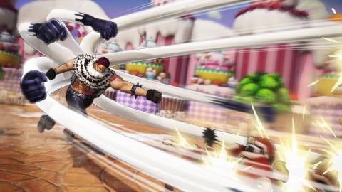 Katakuri attacks Luffy - One Piece Pirate Warriors 4