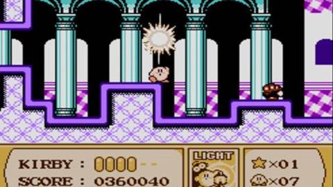 Kirby using the Light ability - Kirby's Adventure