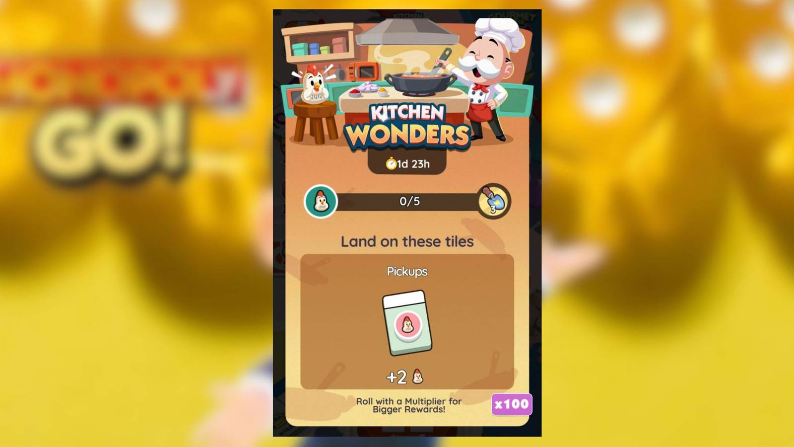 kitchen wonders monopoly go 