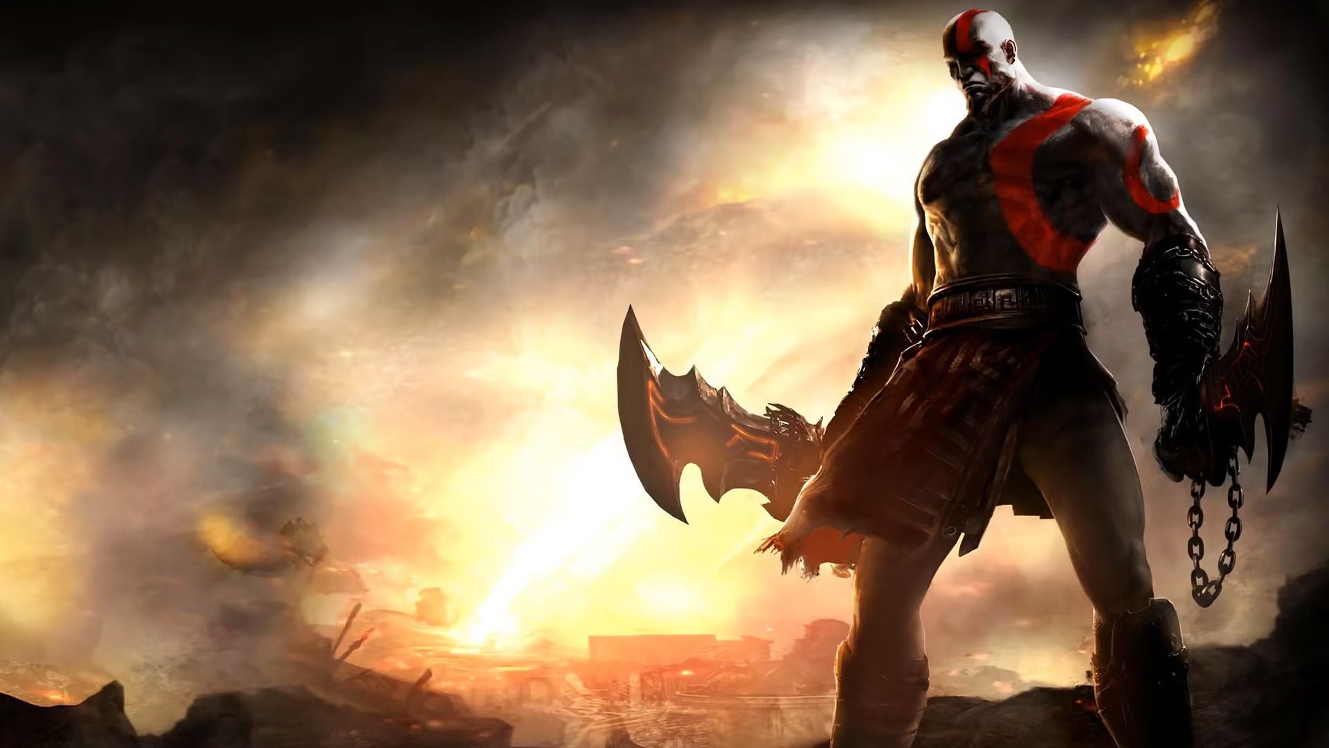 kratos ghost of sparta art work