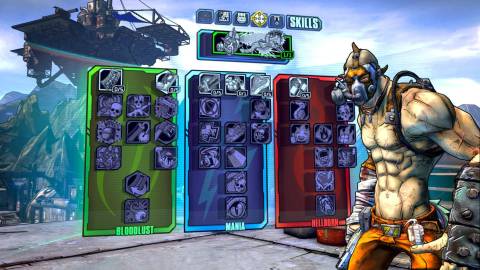 Krieg’s skill trees in Borderlands 2