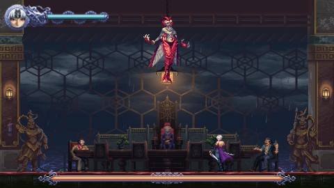 Kumori vs Rhyvashi in Ninja Gaiden Ragebound