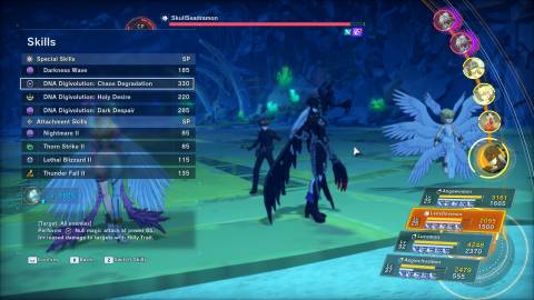 Lady Devimon Angewomon Jogress in Battle Digimon Story Time Stranger