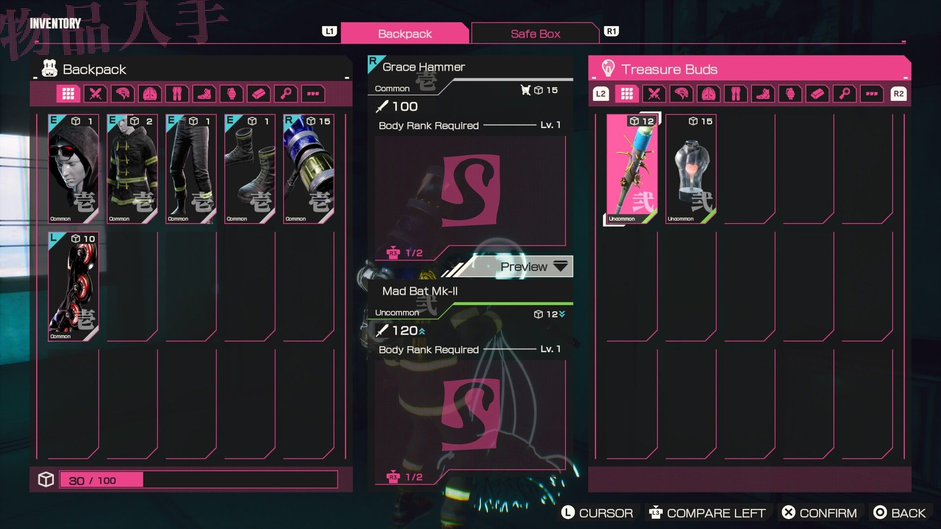 Let It Die Inferno backpack