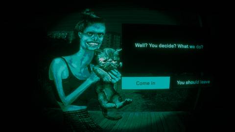 letting the cat lady inside