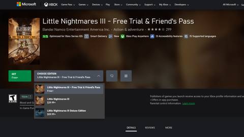 Little Nightmares 3 Friend's Pass Xbox