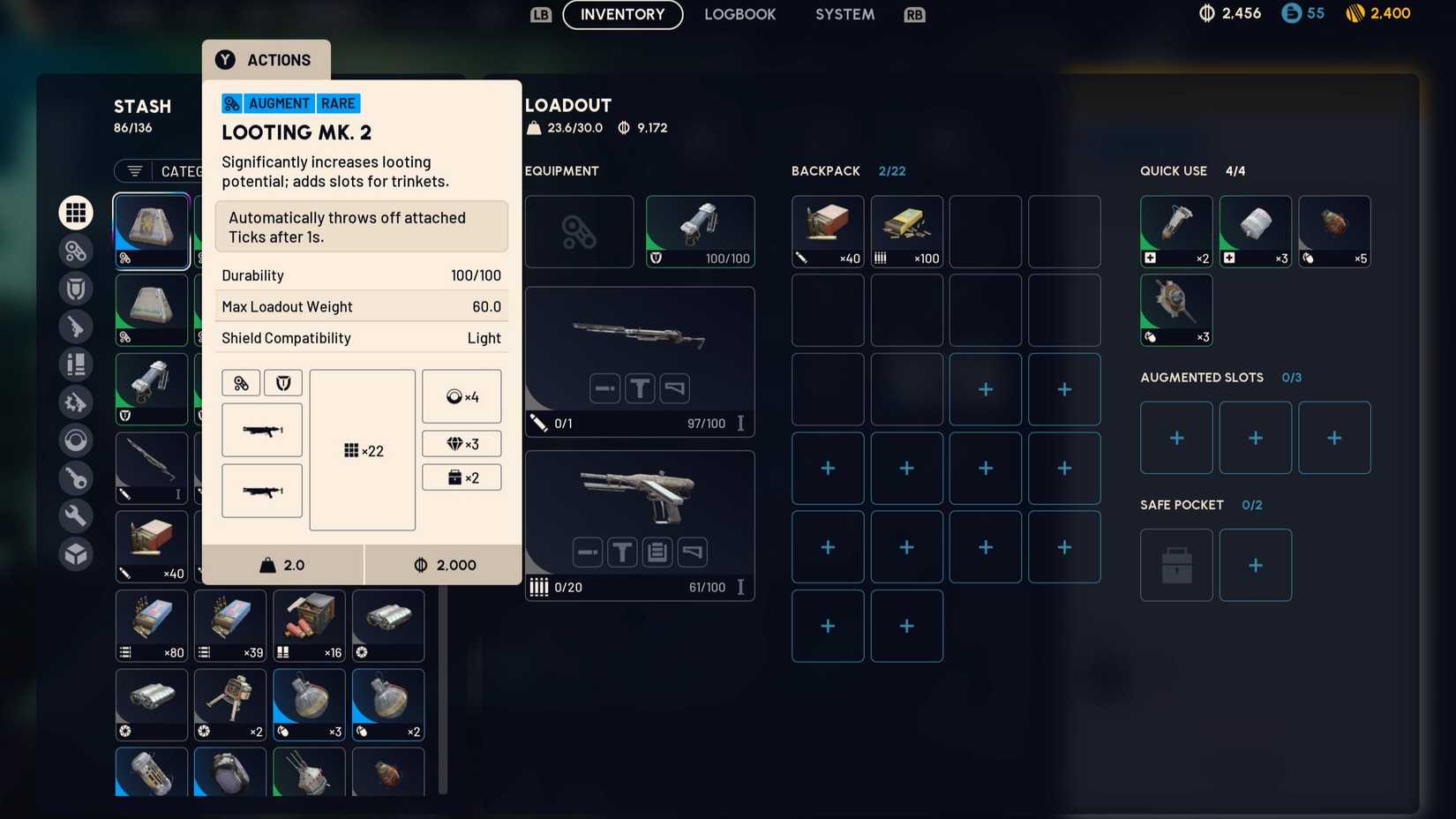 Saqueando Saqueadores ARC Aumentados MK. 2 Aumente o espaço de armazenamento e mochila em ARC Raiders – Dropraro