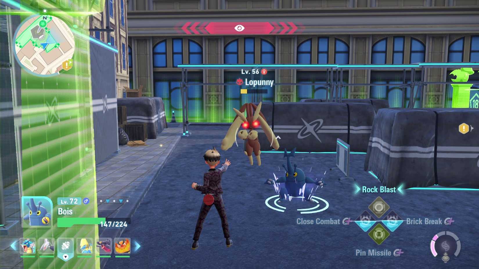 lopunny in wild zone 18 in pokemon legends za