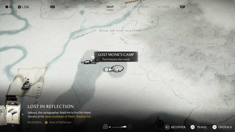 Lost in Reflection quest location in Ghost of Yotei