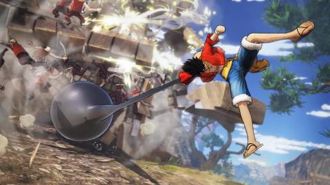 Luffy defeats a bunch of enemies with an Elephant Gun - One Piece Pirate Warriors 4
