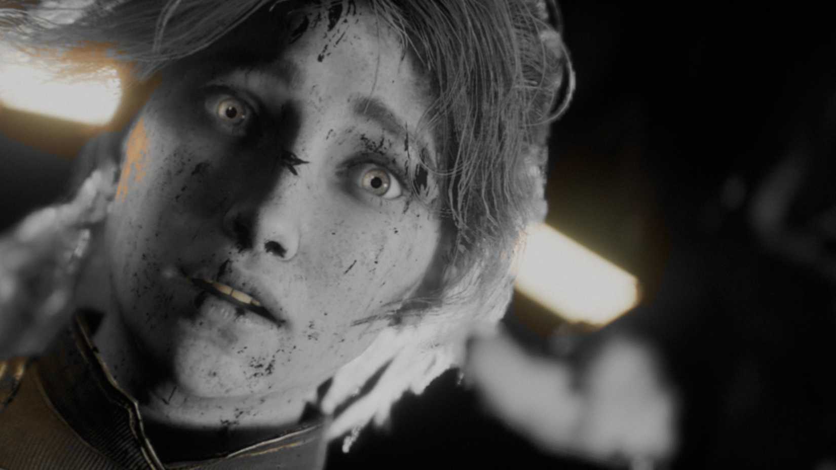 Maelle in black and white in Clair Obscur Expedition 33