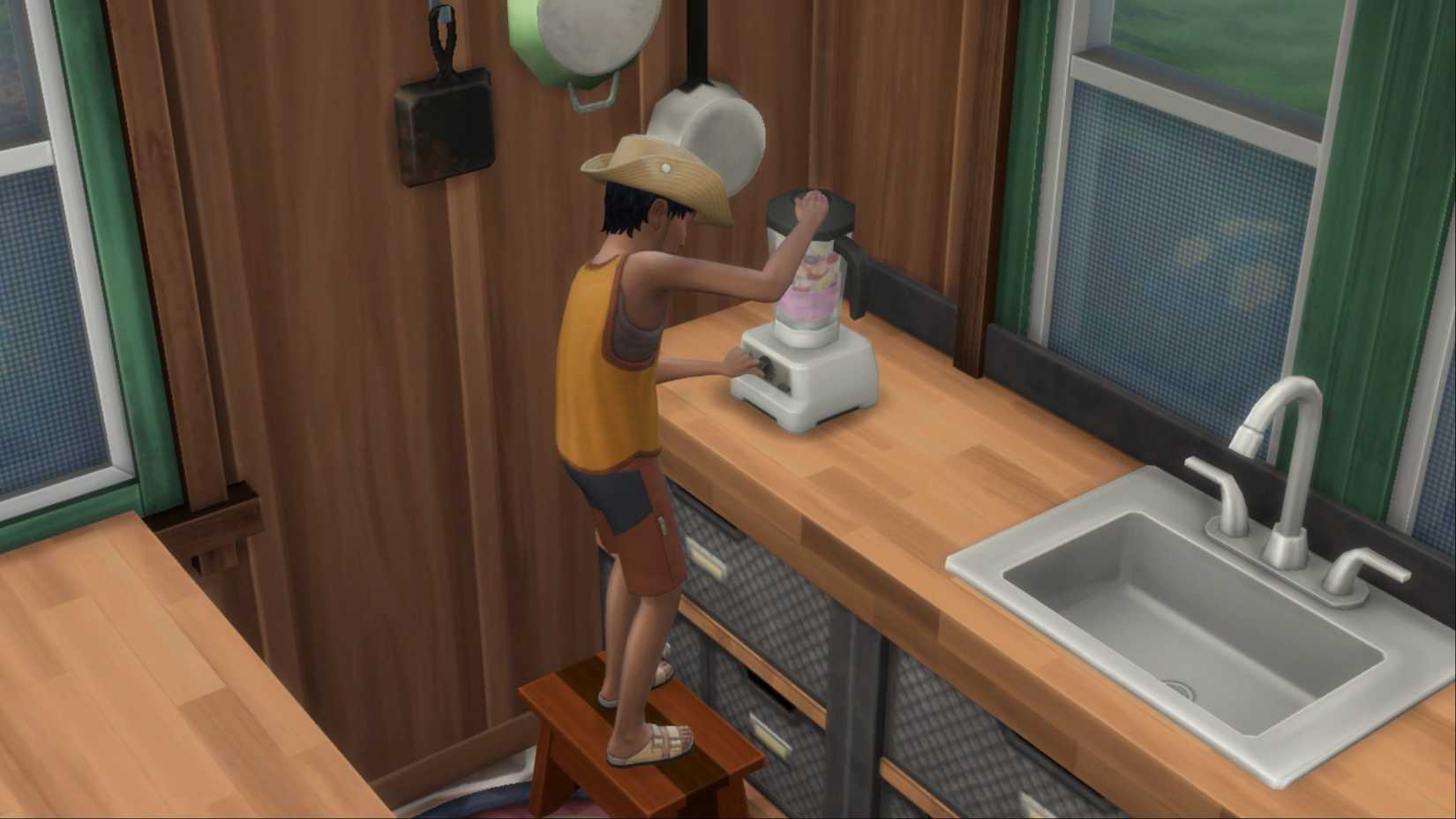 making smoothie the sims 4