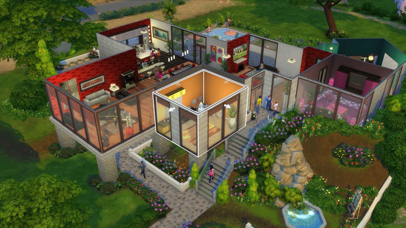 Managing a house in The Sims 4