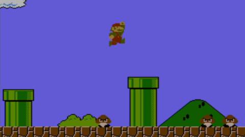 Mario in World 1-1 - Super Mario Bros.
