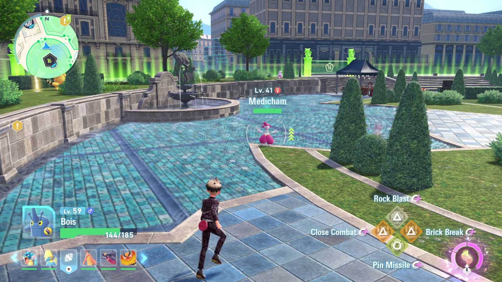 Medicham in wild region 16 in pokemon legends za