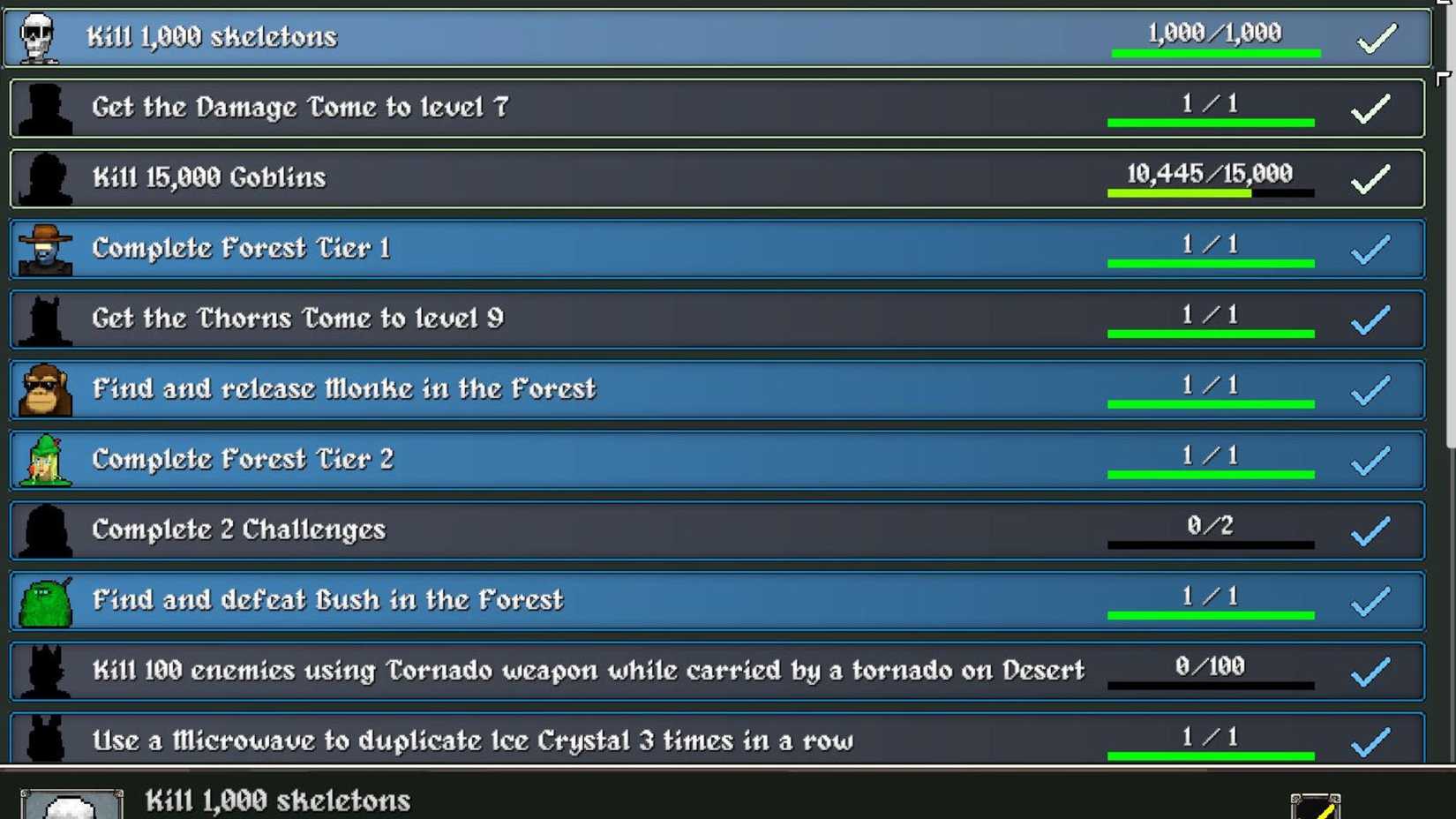 Megabonk Character Quests