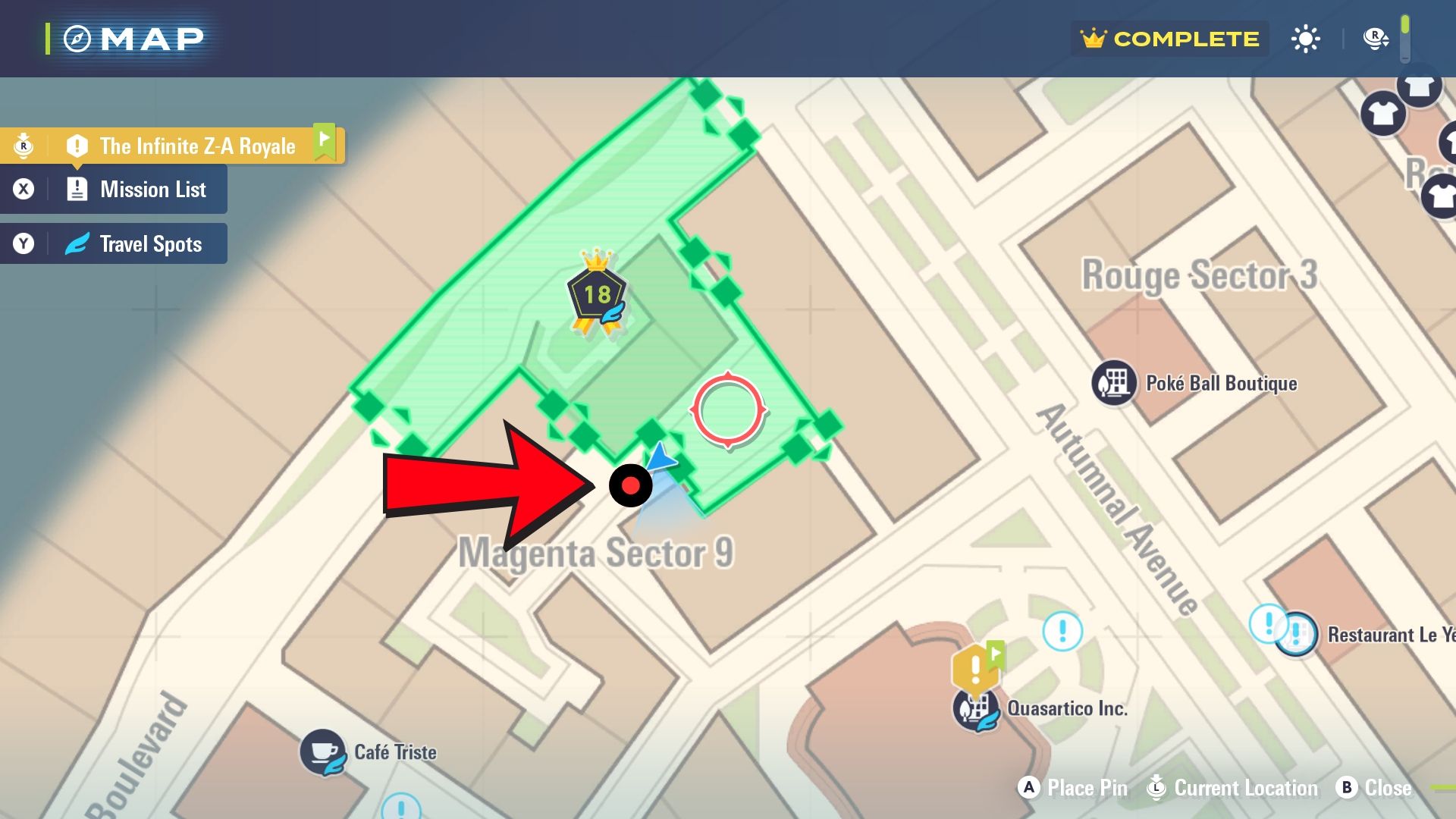 How to 100% Wild Zone 18 in Pokemon Legends Z-A